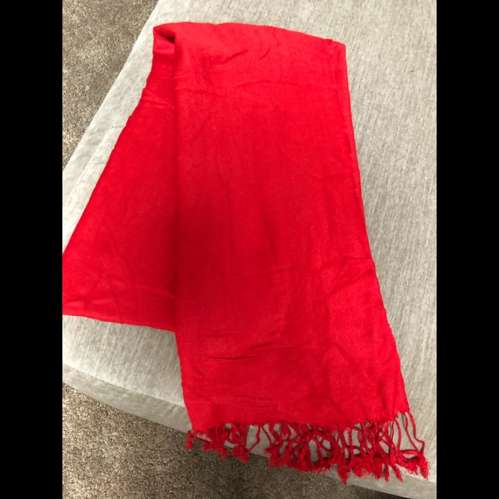 Red Pashmina wrap. Excellent condition